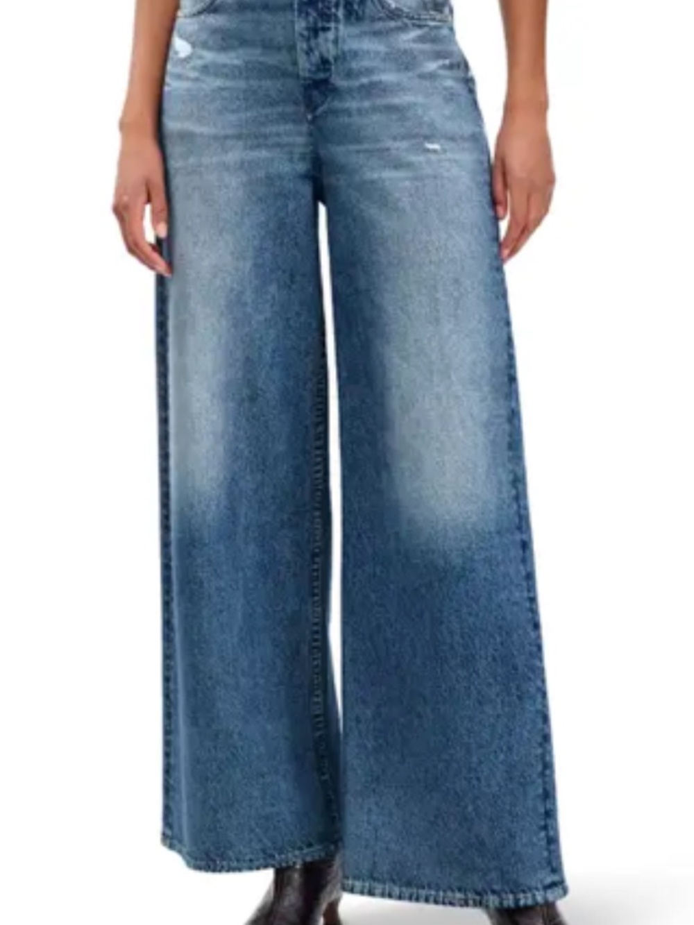 Rag & Bone Miramar Sofie Wide Leg Ankle Jeans 26 NWT Minetta Wash High Rise - Picture 6 of 6